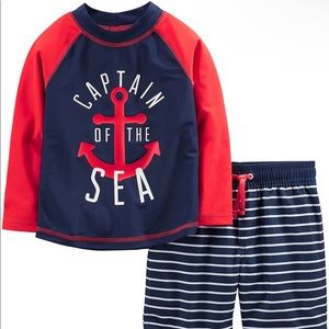 Carter's baby boy 2 piece swim set